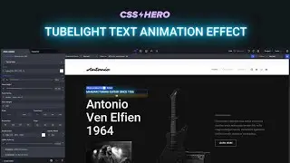 Glowing ✨ Tubelight Text Animation Effect in CSS - Tutorial with CSS Hero