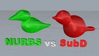 NURBS vs SubD Surfaces in Rhino 7 #200