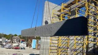 6 метров, полупустотка . Напечатанный элемент строения по технологии prefab. «Улыбайся»