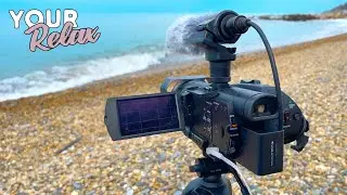 Behind the scenes. Recording a new video with the sea.