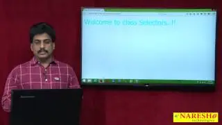 CSS Selectors | Web Technologies Tutorial  | Mr.Subbaraju