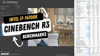 Intel i7 14700K CPU Benchmarks & Temps | Cinebench R23 Benchmark #i714700k #rtx4080super #cinebench