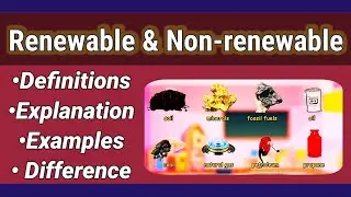 Difference between Renewable and Non Renewable Resources/Renewable Resources/Non Renewable Resources