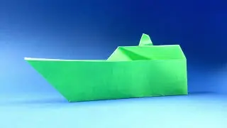 How to make a paper boat. Easy origami boat