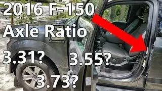 How To Find Axle Ratio 2016 Ford F-150