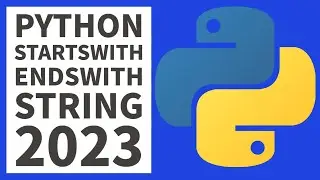 Python Programming - Startswith - Endswith String 2023