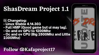 Kernel Shas Dream Project v1.0_a13r over Clock | For Custom rom a13 vendor R only  Redmi 9 - Poco M2