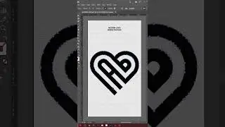 Logo design tutorial: A + B modern logo design process speed art tutorial | Adobe illustrator.