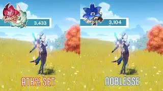 Shenhe's Buff - ATK% Artifacts set vs Noblesse (Genshin Impact)