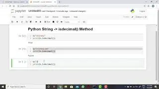 100 String isdecimal method