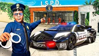 TÔI BIẾN NHÀ FRANKLIN Thành TRỤ SỞ CẢNH SÁT Trong GTA 5! 🏡👮‍♂️