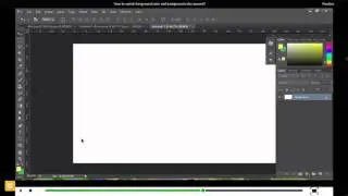 How to switch foreground color and background color around in Photoshop