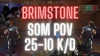 NRG s0m POV Brimstone on Bind 25-10 K/D (VALORANT  Pro POV)