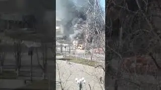 в Балаково горит автобус!!!!!