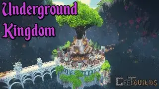 Underground Kingdom - Minecraft Medieval Castle and City Timelapse