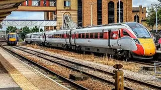 (4K) An LNER Azuma and Northern Turbostars at Harrogate (HGT) | 25th July 2024