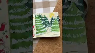 🎄Как нарисовать зимний пейзаж маркерами? ❄️Подпишись!❄️
