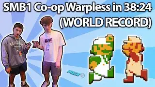 Super Mario Bros. Co-op Warpless in 38:24 (ft. jtknott and Niftski) *WR*