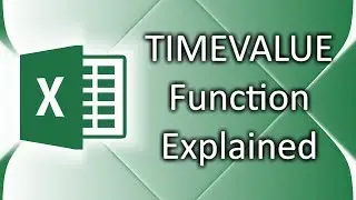 How to use TIMEVALUE function in Excel 2016