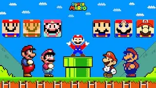 Super Mario Bros. But All Iconic Mario Characters Are Custom Item Blocks!