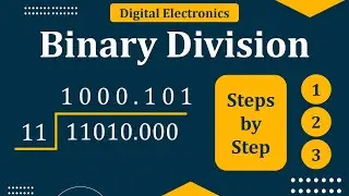 Binary Division | binary division with fractional quotient | Division of binary numbers