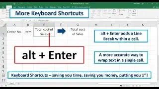 Keyboard Shortcuts (alt + Enter)