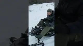 Мини снегоход. Обкатка.