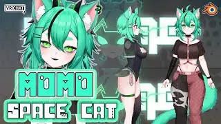 3D SPACE CAT VTuber Avatar Modeling For @livenewsopenai