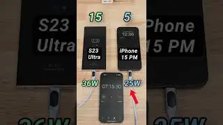 iPhone 15 Pro Max vs Samsung S23 Ultra CHARGING SPEED TEST