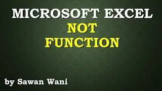 Microsoft Excel - NOT Function