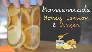 Homemade Honey Lemon Ginger tea :: Home Remedy for Sore Throat and Cold 🍯🥰