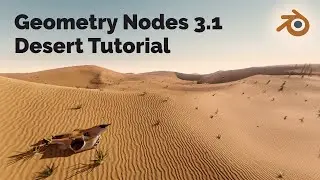 Procedural Desert Landscape - Blender Geometry Nodes Tutorial