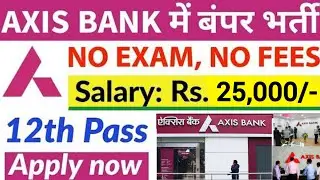 Axis बैंक  में भर्ती चालु | Axis Bank Job Vacancy 2024 | Private Bank Naukari