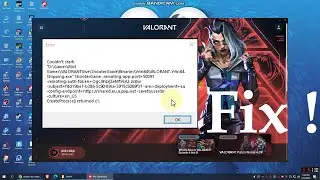 Valorant couldn't start error valorant not launching fix 2024