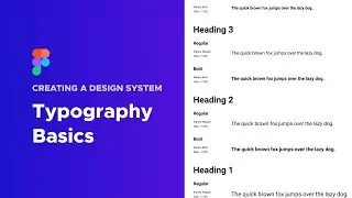 Creating a Design System - Typography Basics