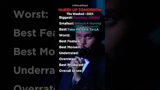 Hurry Up Tomorrow Album Review #theweeknd #hurryuptomorrow #album #review #ranking #top10 #popular