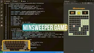 ASMR Programming - Coding Minesweeper Game - No Talking プログラミング