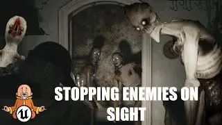 Stop Enemy On Sight - Pawn Sensing UE 5.2 Horror Tutorial