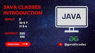 Java Classes Introduction || @GeeksforGeeks  || Problem Solving || Solution || Gorakh Codes