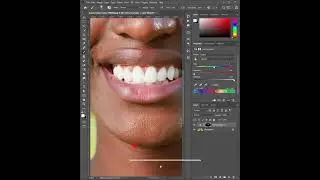 The Best Way to Whiten Teeth and Make Them More Realistic in Photoshop #shorts