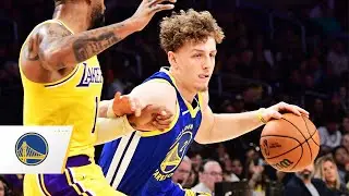 Brandin Podziemski FIRST NBA Double-Double vs Lakers | Oct. 13, 2023