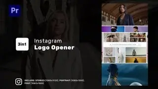 Premiere Pro Template: Instagram Logo Opener + Free Font