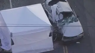 Massive 3-car crash in South LA kills 12-year-old girl