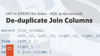 ON vs USING for joins - SQL in 60 seconds 