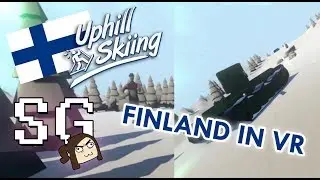 The Most Finnish VR Game Ever | Uphill Skiing