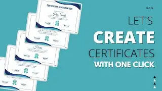 How to design certificates | Create multiple certificates with one click | certificates in Canva