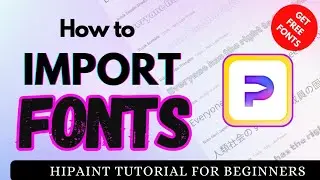 HIPAINT | Download and IMPORT free FONTS for HiPaint, Procreate for Android