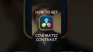 How to get CINEMATIC CONTRAST in Davinci Resolve! 