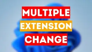 How To Change Multiple File Extensions At Once In Windows 11