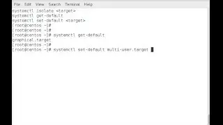 Changing target mode, default target mode, etc. with systemctl on RHEL/CentOS